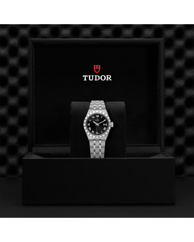 Tudor Royal 28 mm steel case, Black dial (watches)